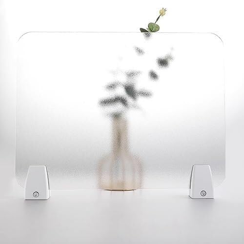 Panneau de séparation de bureau en acrylique avec clip – Cloison d'intimité pour salles de classe et bureaux, écran d'étude, séparateur d'espace de travail, panneau acoustique