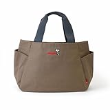 [ルートート] スヌーピー 仕切り付 小さめ トートバッグ IP.デリ.パルーティ.ピーナッツ-RTG 0694 (03 ブラウン)