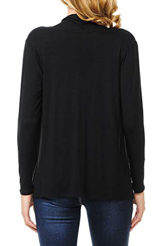 Women's Long Sleeve Open Front Drape Lightweight Knit Cardigan (S-3XL)3