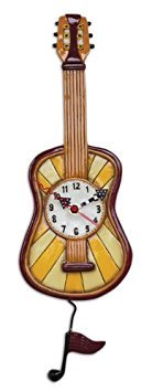 Allen Design Studios "Warm Tunes" Guitar Wall Clock