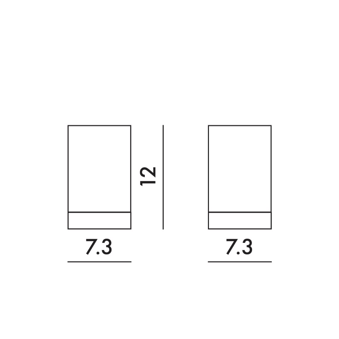 Kartell Boxy Porta Spazzolino, Bianco, 7x7x12 cm