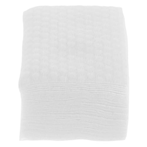 HOMSFOU Discos de Algodón Desmaquillantes Cuadrados 450 Piezas, Gruesos y Absorbentes, Diseño Texturizado de Perlas, 100% Algodón Puro para Limpieza Facial y Quitaesmalte, Uso Profesional