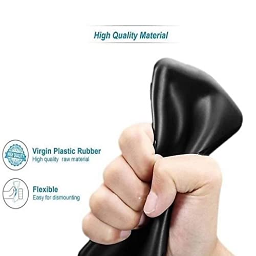 Image of Mobile Back Cover Case for Realme 3 (Silicone Case|CameraProtection|Black SC1510)