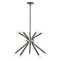 Lark Axton 83855LCB Medium Modern Sputnik Chandelier - Ten