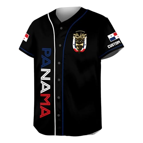 Personalized Panama Baseball Jersey Men, Panama Jersey Men, Panama Soccer Jersey, Panama Jersey Baseball miniatura 5