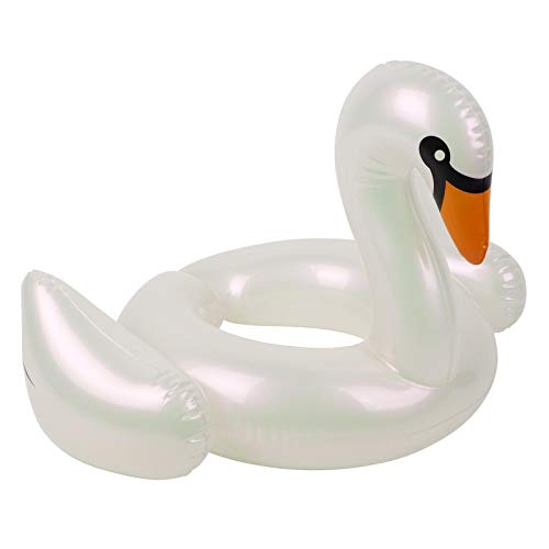 Sunnylife����Shaped Kids Inflatable Pool Float�r�[�`��������t���[�e�B���O���t�gfor Toddlers ? Swan�z���C�g