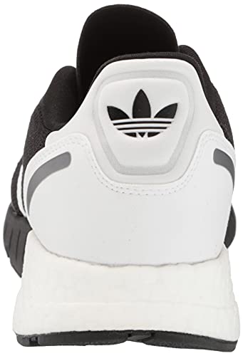 Image of adidas Originals Men's Zx 1k Boost Sneaker, Black /White /Black Silver Metallic, 13