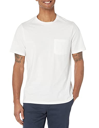 Image of Amazon Essentials Men's Short-Sleeve Crewneck Pocket T-Shirts, Pack of 2