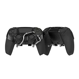 EXknight Leverback FPS Mechanical Paddles Attachment, Back Buttons Gaming Paddles for PS5 Controller (Black)