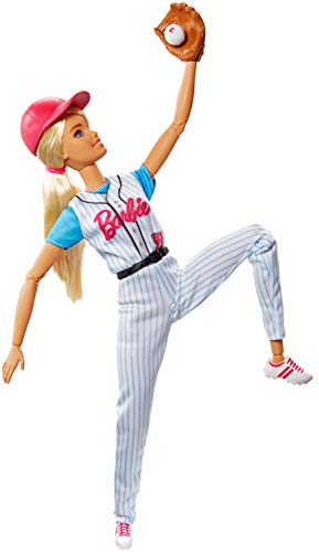 Barbie Baseball Spielerin Puppe – Bild 4