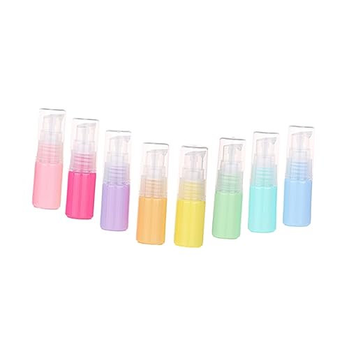 NOLITOY 8 Piezas Botellas De Colores Botella Recargable Botella De La Bomba De Prensa Botella De Subenvasado Botella De Muestra