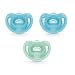 NUK Sensitive Orthodontic Pacifiers, 0-6 Months, 3 Pack, Boy