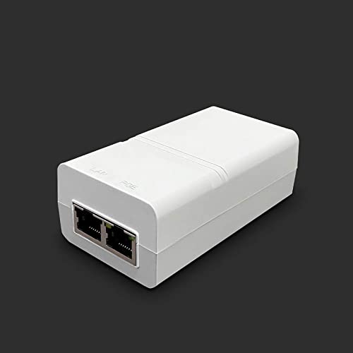Image of Gigabit PoE Injector 48V 15W, IEEE802.3af Compliant PoE Injector Adapter | Single Port PoE Power Injector for IP Camera, Wireless Access Point, IP Phones, EN15GF