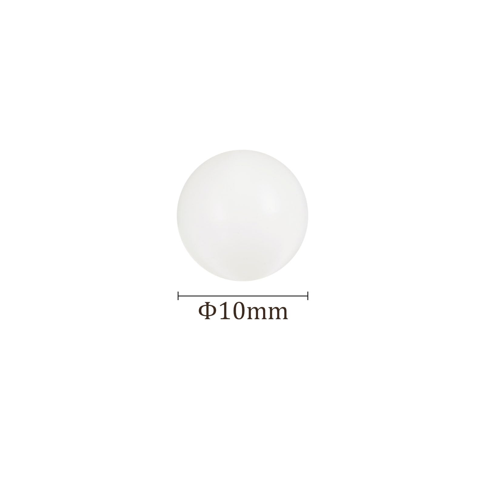 Bolas de Precisión PA Nylon 10mm para Rodamientos y Válvulas, Sólidas