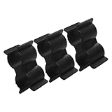 JOINPAYA 3stücke Schwarze Nylon Doppelrohrschelle - Yacht Befestigungsklemme Robust Langlebig Für Bootskonstruktionen Und Wohnmobil-zubehör