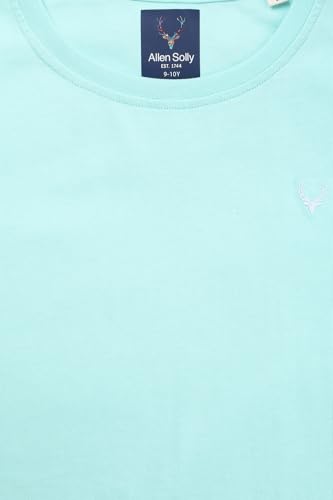 Image of Allen Solly Boys' Crew Neck T-Shirt | Stag Logo | Cotton | Regular Fit | Everyday Kids Casual Wear