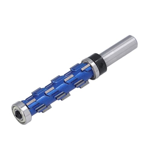 Spiral Router Bit: Tungsten Steel Alloy with Double Bearing for CNC Router Bits, Flush Trim, Cut Diameter, 3/4Inch, Cut Length, 2, 9, 16Inch, 1/2 Shank