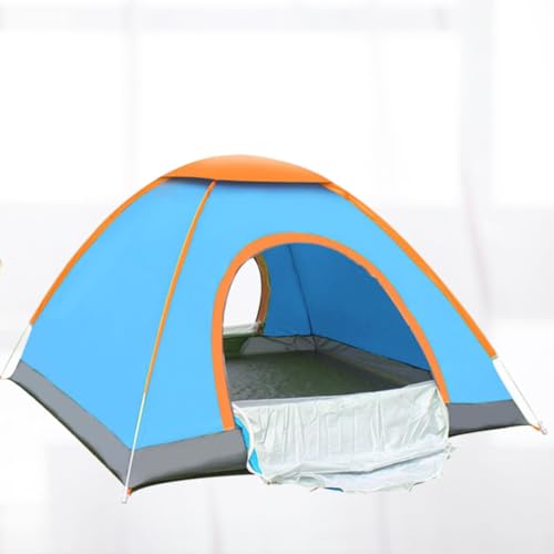 Tente d'abri bleu imperméable et coupe-vent pour 2 à 3 personnes