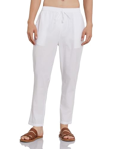 Amazon Brand - Symbol Men's Relaxed Full Elasticated Cotton Pants