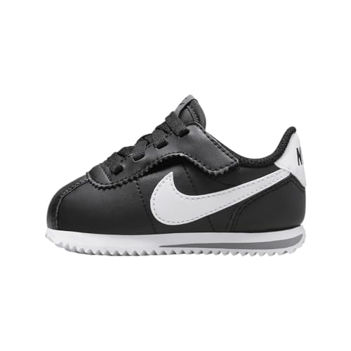Nike Cortez EasyOn Baby/Toddler Shoes (DM0952-001, Black/Cool Grey/White) Size 4