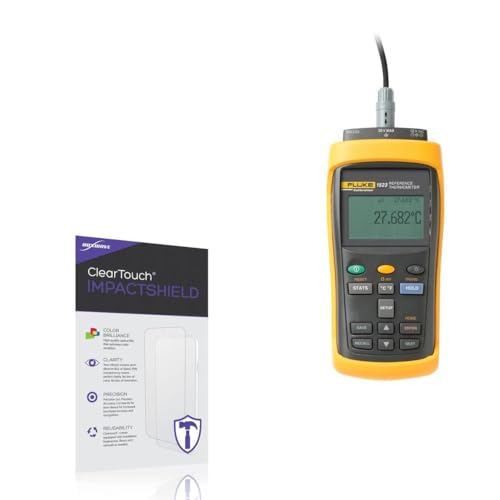 BoxWave Screen Protector Compatible With Fluke Calibration 1523 - ClearTouch ImpactShield (2-Pack), Impenetrable Screen Protector Flexible Film