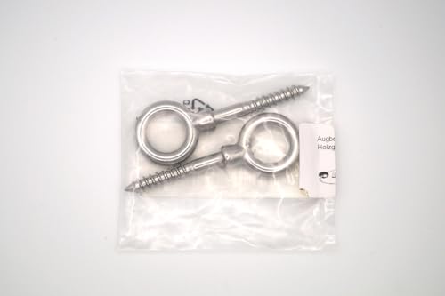Eye bolt 8 x 100 stainless steel A4 - ring bolt with wood thread, eye bolt/eye bolt - NIRO, Nirosta, AISI 316 - Image 3