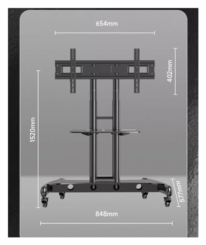 Soporte móvil para TV de 32 a 75 pulgadas con ruedas miniatura 2