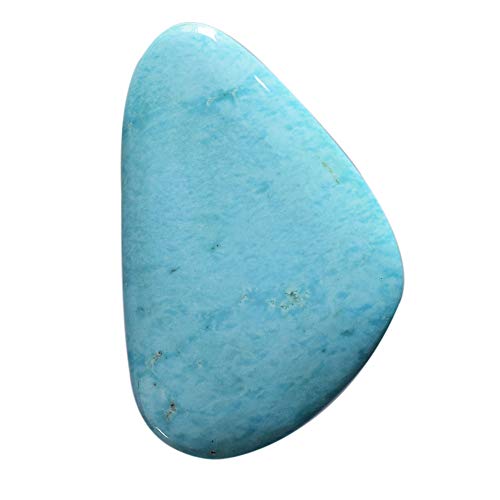 Cabochon bleu turquoise naturelle 65 CTW à dos plat 51x32mm pour la création de bijoux uniques
