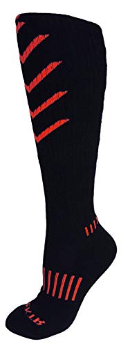 3-Pack Black and Red Ultimate VEKTR Knee-High Premium Socks3