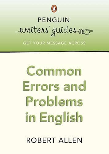 Common Errors and Problems in English