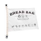 Garneck Bolsa Pan de Algodón Reutilizable con Cierre de Hebilla Funda para Almacenamiento de Pan y Alimentos Frescos y Resistente para Uso Diario Hogar