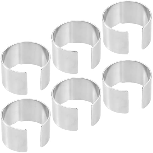 VARMDUKKE 6Pcs Battery Terminal Shim, Converter Adapter Sleeve, Silver
