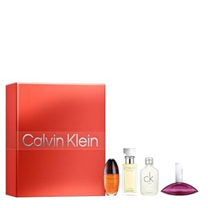 Calvin Klein Women’s Multiline Travel Size Perfume Holiday Giftset 4-pc Set | Includes 0.5 fl oz Eternity, Euphoria, Obsession, and CK One | Discovery Size Perfume for Women