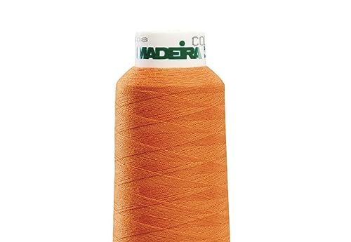 Madeira Poly Orange 2000YD Serger Thread miniatura 3