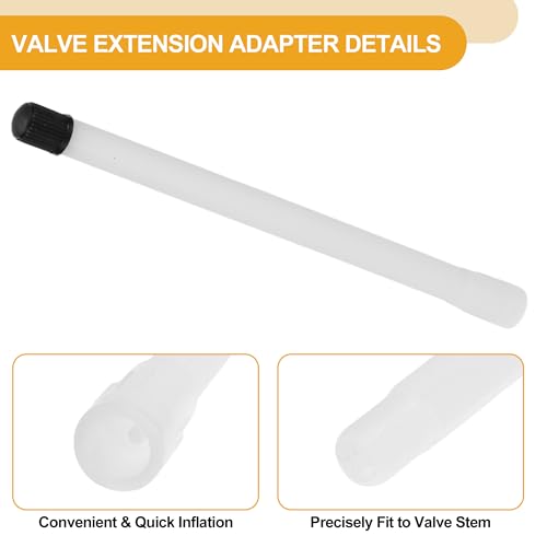 Image of 10pcs 150mm Tire Valve Extension Universal Plastic 180 Degree Tyre Valve Inflation Adapter for Car Motorcycle RV Truck Bike