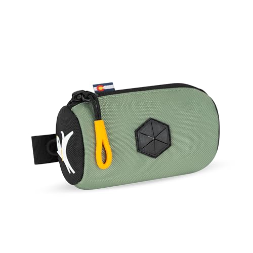 Image of OllyDog Scoop Pick Up | Dog Poop Bag Holder | Lightweight & Water-Resistant Dispenser | Leash Attachment for Hands-Free Carry | Fits Standard Waste Bag Rolls (Olivine)