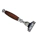 Union Razors SS4RZ Razor with Wood Handle - Brown
