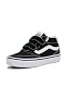 Vans Herren Ward Sneaker aus Wildleder und Canvas in Schwarz/Weiß, Größe 43 EU