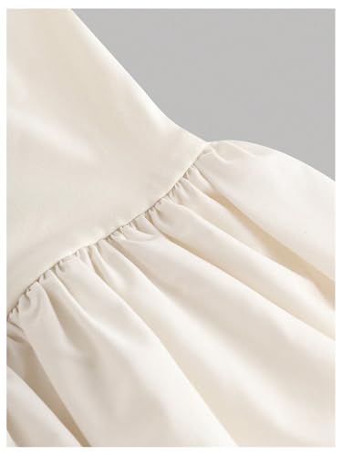 Floerns Girl's Y2k Halter Bubble Dress Ruched Sleeveless A Line Flare Birthday Princess Dress3