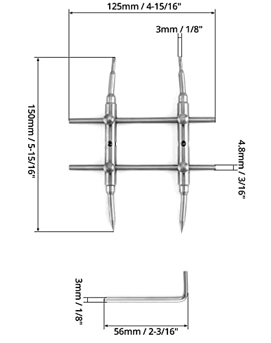 QWORK Lens Wrench, Double Head Arc, Curve Spanner, Professional Camera Lens Spanner Wrench Repairing Opening Tool for Most DSLR Cameras - Image 6