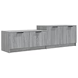 Photo Gallery vidaxl mobile tv grigio sonoma 158,5x36x45 cm in legno multistrato Photo Gallery vidaxl mobile tv grigio sonoma 158,5x36x45 cm in legno multistrato