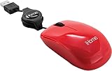 iHome by Lifeworks Technology IH-M1000R Tractable - Corded Travel Mouse (Red)