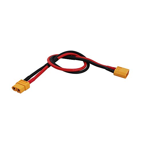 Adaptador XT60 macho a hembra 2 piezas 30 cm 14awg miniatura 3