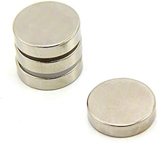 N42 Neodymium Magnet for Arts, Crafts, Model Making, DIY, Hobbies, Office and Home - 20mm Dia x 5mm Thick - 7.3kg Pull - Pack of 4