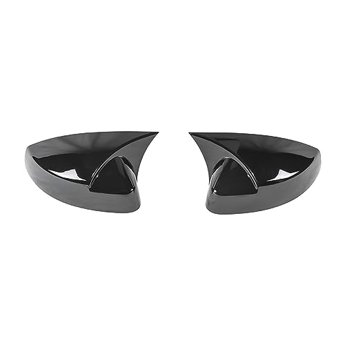 Coques de rétroviseur bullhorn en look carbone noir brillant style sport pour A3 S3 2014-2020