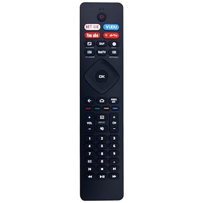 NH800UP RF402A-V14 IR Remote Control Replacement for Philips 4K HD Smart TV 43PFL5704/F7 50PFL5604/F7 43PFL5604/F7 75PFL5604/F7 32PFL5505/F7 65PFL5604/F7 65PFL5704/F7 75PFL5704/F7 50PFL5604/F7A