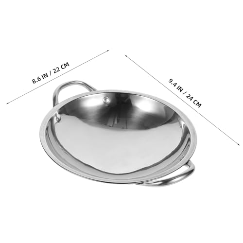 Wok acero inoxidable fondo redondo con asas dobles miniatura 6