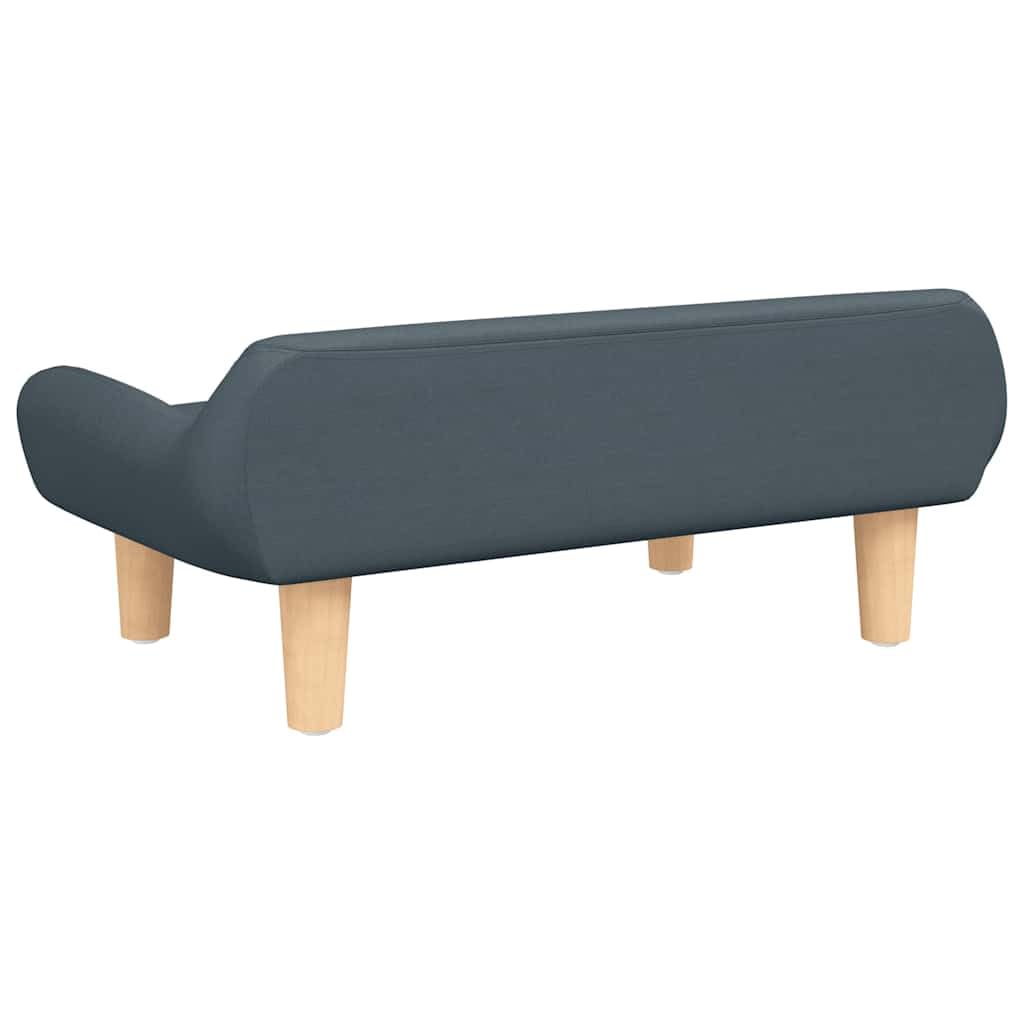 vidaXL Cama y Sofá para Perros de Tela Gris Oscuro, Asiento para Mascota 70x40x24 cm