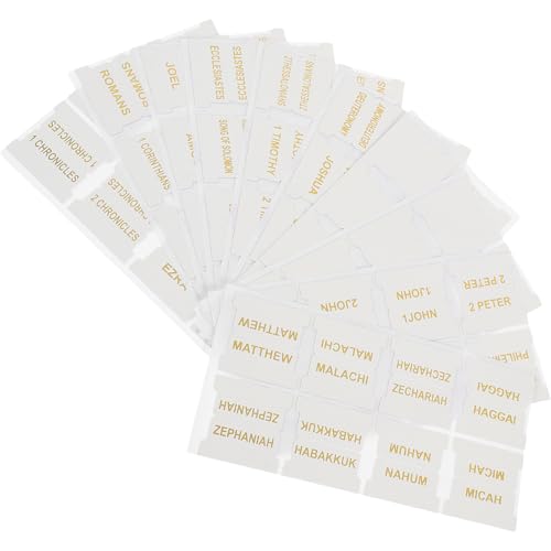 Onglets de page biblique pour étudier sereinement au quotidien avec 80 stickers