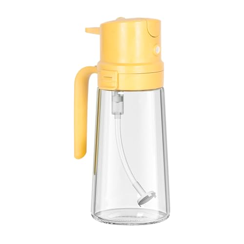 Oil Sprayer – Glass Cooking Oil Sprayer 2 in 1 | Portable Oils Dispenser Bottle for Kitchen, Duall Spray and Pour Function for BBQ, Baking, Salad, Frying, Easy Control Cooking Tool for Home Chefs